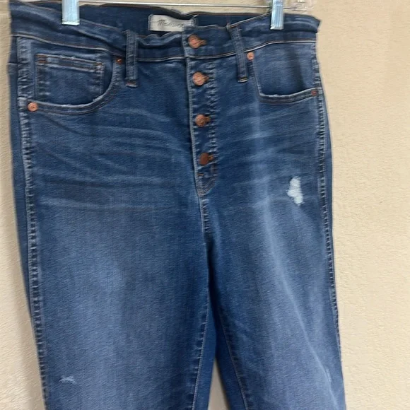 Madewell womans 10” High Rise Skinny Jeans size 31 - Picture 3 of 5